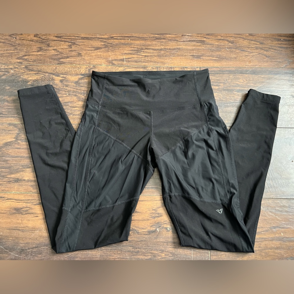 Intelliskin Women Black Yoga Athletic Leggings Size M